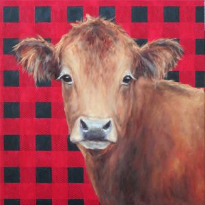 Pamela Ruschman, 'Buffalo Baby' oil