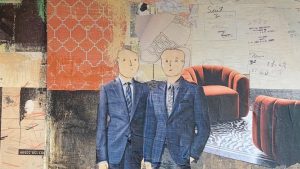 Christine Echtner, 'James And Harmon Suit Up' detail, mixed