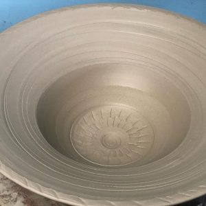 Heidi Clayton, wheel-thrown, unfired bowl