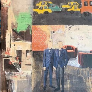 Christine Echtner, 'James And Harmon Suit Up', mixed