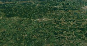 Google Earth image centered on Mount Horeb, WI, USA