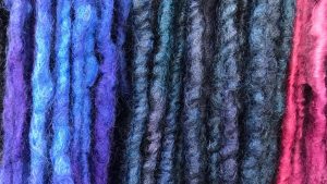 hand-dyed wool by Brenda Kraemer