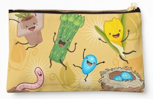 'Happy Spring' merch: zippered pouch